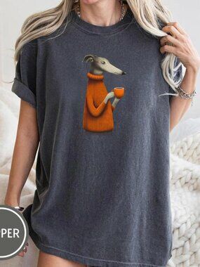 Greyhound Shirt, Whippet Shirt, Greyhound Dog Coffee Tee